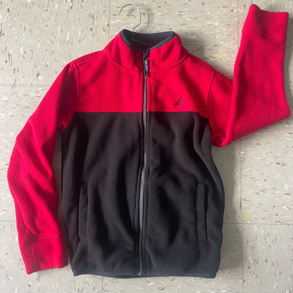 Nautica Red and Black Women's Sweater